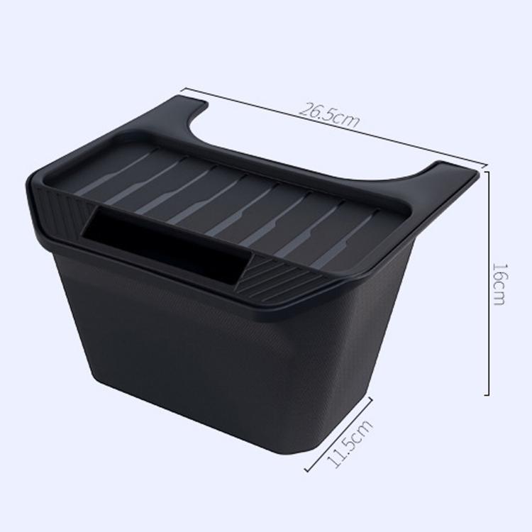 For Tesla Model Y 2022-2024 Car Trash Can Rear Seat Storage Box, Rear Seat Storage Box