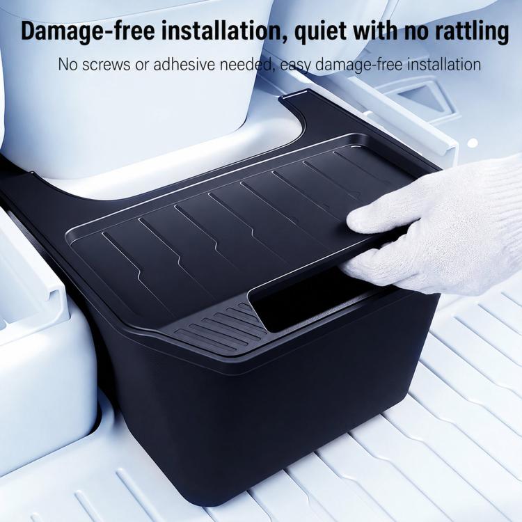 For Tesla Model Y 2022-2024 Car Trash Can Rear Seat Storage Box, Rear Seat Storage Box