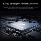 Waveshare ESP32-S3 1U-N16R8 Microcontroller 2.4GHz Wi-Fi Development Board 240MHz Dual Core Processor, Without Header, With Pre-soldered Headers