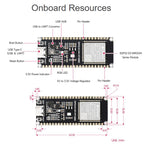 Waveshare ESP32-S3 1U-N16R8 Microcontroller 2.4GHz Wi-Fi Development Board 240MHz Dual Core Processor, Without Header, With Pre-soldered Headers