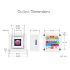 Waveshare ESP32-C6 0.85inch LCD Display Development Board, RISC-V Single-Core Processor, 128 × 128 Resolution, Supports AI Speech Interaction, 34519