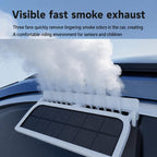 L6189 Solar Powered Car Exhaust Fan With Strobe Warning Light Interior Air Circulation Fan