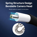BS70F Industrial Pipeline Endoscope Sewer Pipe Wall Inspection Detector Waterproof HD Camera, 30m, 50m