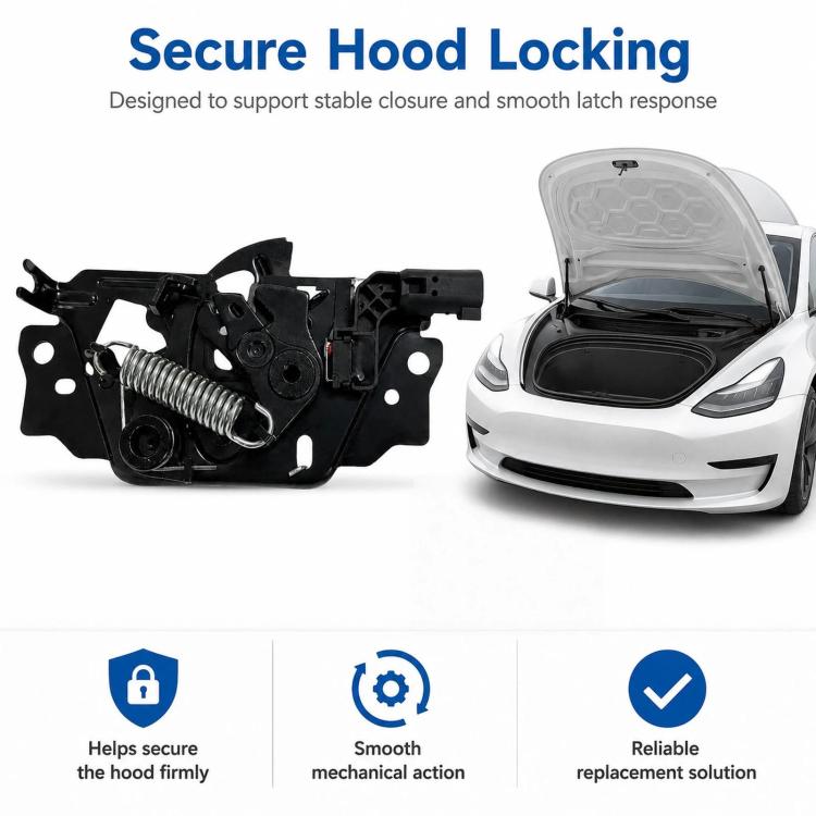 For 2017-2020 Tesla Model 3 / S / X Hood Lock Block 1033011-00-G, 1033011-00-G