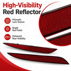 For Tesla Model S Rear Bumper Reflectors Fog Lights 6007706-00-D / 6007705, Left, Right