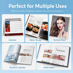 50 Sheets 300gsm A3 High Glossy Inkjet Photo Paper Heavyweight Single-Sided Quick Dry Cast Coated Paper