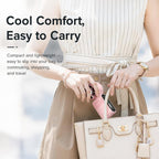Semiconductor Ice Cooling Handheld Fan 5-Speed Turbo Mini Pocket Fan USB-C Rechargeable Small Personal Fan