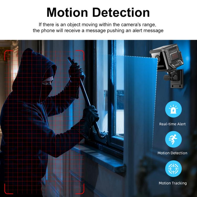 Remote Monitoring 2MP WiFi HD Night Vision Wireless Multi-Functional Camera, W07 White, W07 Black