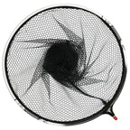 LINNHUE Titanium Alloy Fishing Landing Net Head Rubber Coated Snagless Mesh Dip Net Replacement, 30cm Fine Mesh, 35cm Fine Mesh, 35cm Light Fine Mesh, 40cm Coarse Mesh, 45cm Coarse Mesh