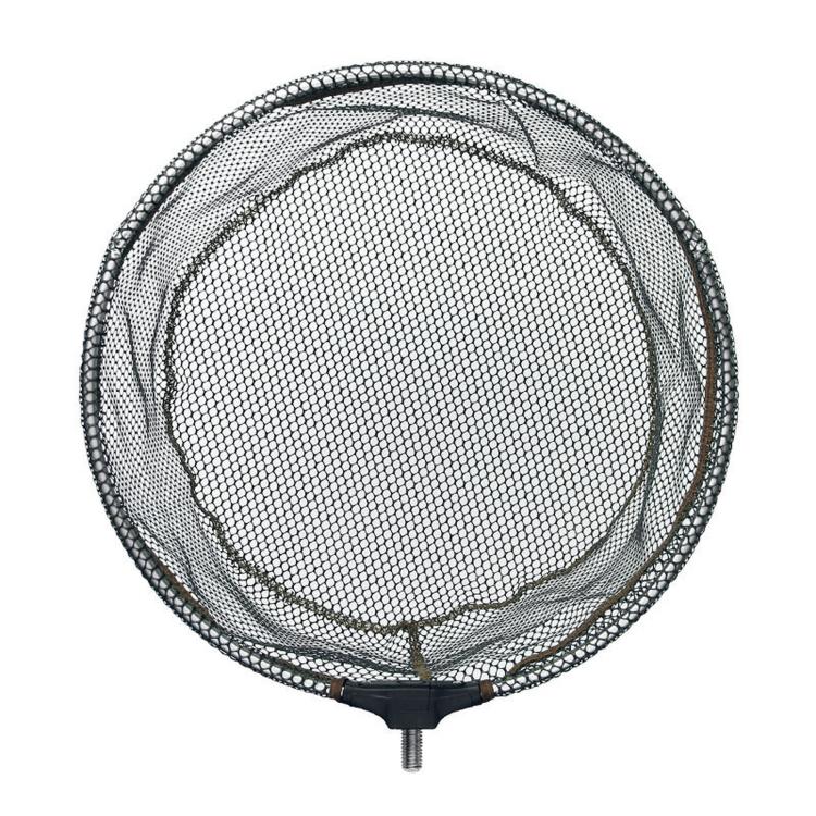 LINNHUE Foldable Rubber Coated Fishing Landing Net Head Anti-Snag Aluminum Alloy Frame Fly Fishing Mesh, 35cm, 40cm, 45cm