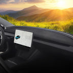 For Tesla Model Y / Y L 2025-2026 Dashboard Sun Shade Mat Suede Anti-UV Heat Insulation Dash Cover, Dashboard Sun Shade Mat