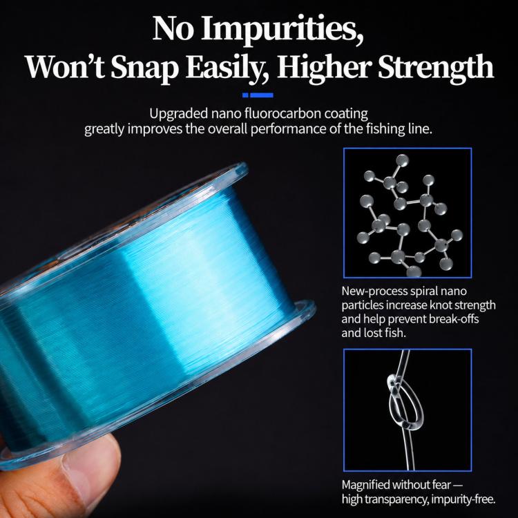 NAIGUAN Fluorocarbon Fishing Line Abrasion Resistant Invisible Carbon Lure Leader Line, No. 0.8, No. 1.0, No. 1.2, No. 1.5, No. 2.0, No. 2.5, No. 3.0, No. 4.0, No. 5.0, No. 6.0