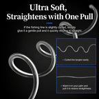 NAIGUAN Fluorocarbon Fishing Line Abrasion Resistant Invisible Carbon Lure Leader Line, No. 0.8, No. 1.0, No. 1.2, No. 1.5, No. 2.0, No. 2.5, No. 3.0, No. 4.0, No. 5.0, No. 6.0