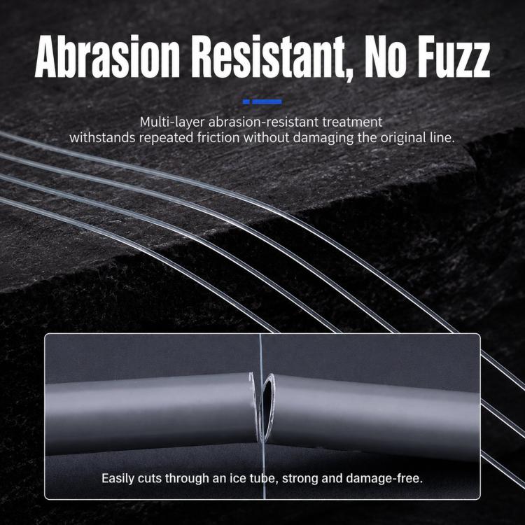 NAIGUAN Fluorocarbon Fishing Line Abrasion Resistant Invisible Carbon Lure Leader Line, No. 0.8, No. 1.0, No. 1.2, No. 1.5, No. 2.0, No. 2.5, No. 3.0, No. 4.0, No. 5.0, No. 6.0