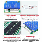 LiitoKala BMS Lithium Iron Phosphate Same-Port Balancing Battery Protection Board, 16S-48V 30A
