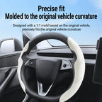 For Tesla Model Series Ultra-Thin Sweat-Wicking Steering Wheel Cover, NAPPA White, NAPPA Black, NAPPA Grey, Suede White, Suede Black, Suede Grey