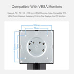 Waveshare 34443 VESA Desktop Monitor Stand For 21.5~ 27inch Monitors With 75 × 75 / 100 × 100 mm VESA Mounting Holes, 21.5~ 27inch
