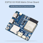 Waveshare ESP32-S3 RGB Matrix Driver Board Onboard Dual Microphones Array, Supports 2.4 GHz Wi-Fi And Bluetooth 5, ESP32-S3 RGB Matrix