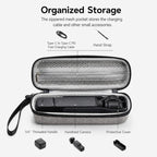 Baona FD006 For DJI Osmo Pocket 3 Hard EVA Case Action Camera Protective Travel Pouch, Gray, Black, Gray+Lanyard, Black+Lanyard, Gray Upgraded, Black Upgraded, Upgraded Gray+Lanyard, Upgraded Black+Lanyard