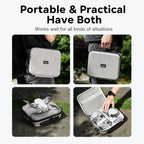 Baona BN-FD004 For DJI Mini 4K Hard EVA Carrying Case Drone Shoulder Bag Protective Storage Box, Large Gray, Large Black, Extra Large Gray, Extra Large Black