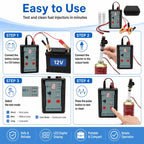 Fuel Injector Tester And Cleaner With 2 Size Adapters