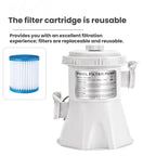 Pool Impurity Filter Pump Suitable For In-Ground Swimming Pools, 530gal US Plug, 800gal EU Plug, 800gal US Plug