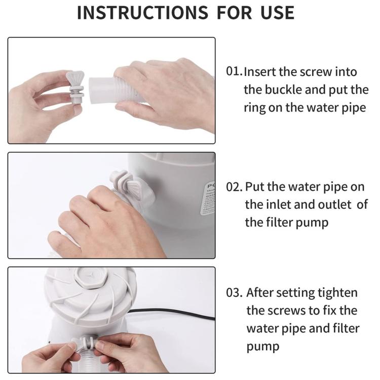 Pool Impurity Filter Pump Suitable For In-Ground Swimming Pools, 530gal US Plug, 800gal EU Plug, 800gal US Plug