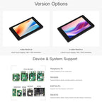 DSI Capacitive Touch Display 480 × 800 Resolution, IPS Display Panel, Waveshare 4inch, Waveshare 4.3inch