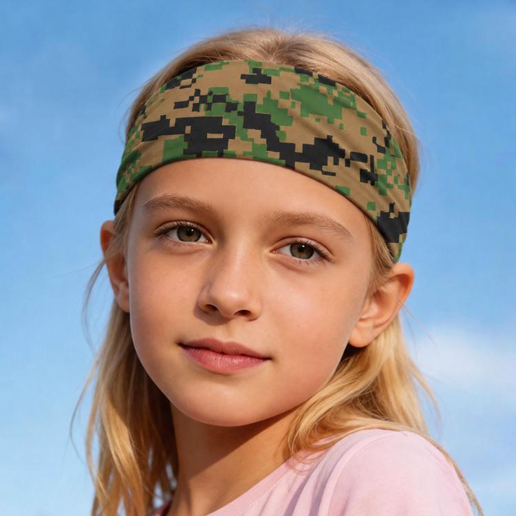 Kids Sweat-Wicking Quick-Dry Headband Milk Silk Widened Sports Running Hair Band