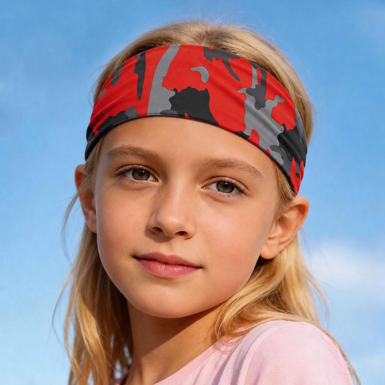 Kids Sweat-Wicking Quick-Dry Headband Milk Silk Widened Sports Running Hair Band