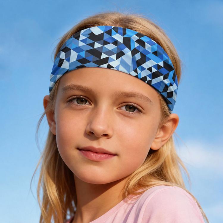Kids Sweat-Wicking Quick-Dry Headband Milk Silk Widened Sports Running Hair Band