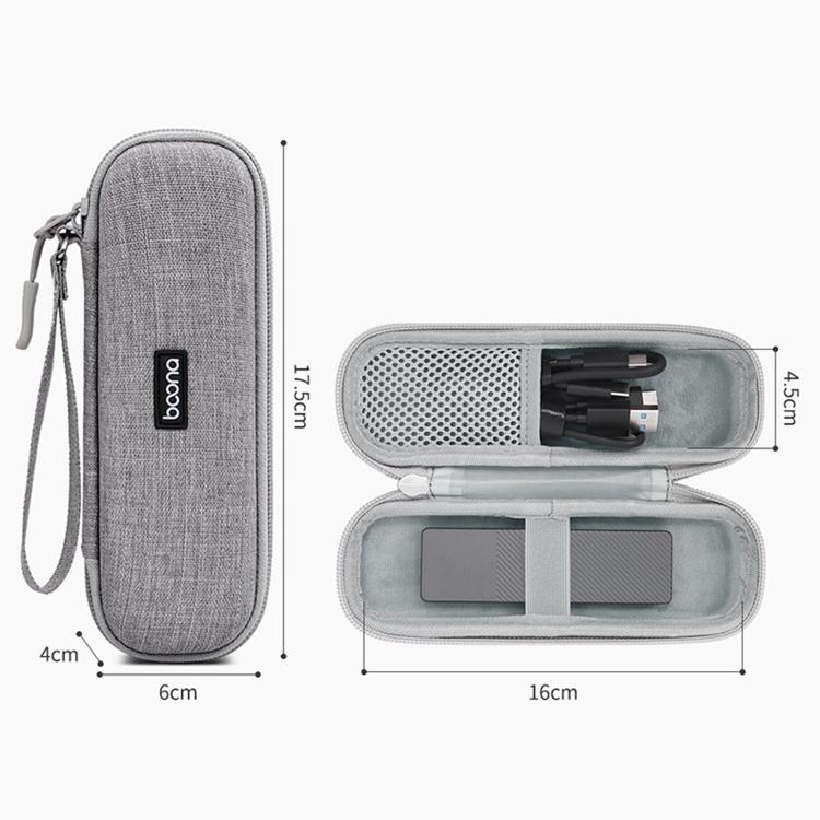 Baona BN-F033 Hard EVA Carrying Case M.2 NVMe SATA SSD Portable Travel Storage Protective Pouch Bag