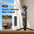 aMagisn One-Touch Open Mini Tripod 2-in-1 Pocket Handheld Grip with 1/4-inch Screw For Most Action Cameras