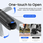 aMagisn One-Touch Open Mini Tripod 2-in-1 Pocket Handheld Grip with 1/4-inch Screw For Most Action Cameras