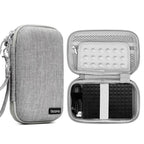 Baona BN-F007 Hard EVA External Hard Drive Case Shockproof Power Bank Organizer Electronic Travel Bag, Small Gray, Small Black, Large Gray, Large Black
