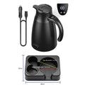 LY1200 12V/24V Universal Digital Display Car Kettle 1.2L Stainless Steel Electric Water Kettle, Kettle + Base, Kettle + 4m Cable, Kettle + Base + 4m Cable, Kettle