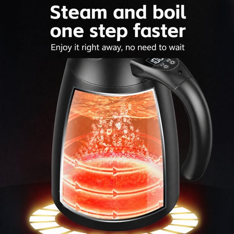 LY1200 12V/24V Universal Digital Display Car Kettle 1.2L Stainless Steel Electric Water Kettle, Kettle + Base, Kettle + 4m Cable, Kettle + Base + 4m Cable, Kettle