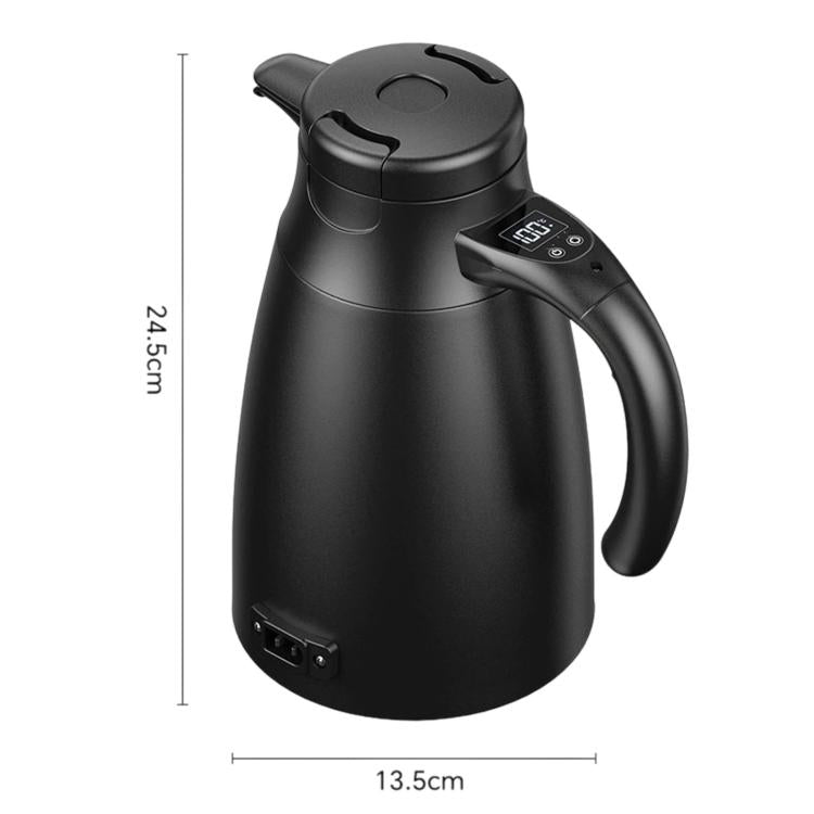 LY1200 12V/24V Universal Digital Display Car Kettle 1.2L Stainless Steel Electric Water Kettle, Kettle + Base, Kettle + 4m Cable, Kettle + Base + 4m Cable, Kettle