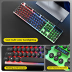 T-WOLF 5-In-1 PC Gaming Bundle Included Backlit Keyboard, Wired Mouse, Headset, Speakers And Mouse Pad