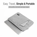 Baona BN-Z002 Laptop Case Waterproof Notebook Protective Bag Slim Computer Pouch, 11 inch Gray, 11 inch Black, 13 inch Gray, 13 inch Black, 14/15 inch Gray, 14/15 inch Black, 15.6 inch Gray, 15.6 inch Black, 13 inch Gray Handheld, 13 inch Black Handhel...