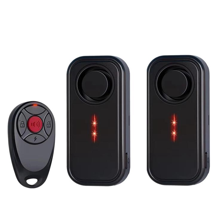 SF06R IP66 Waterproof Long-Distance Wireless Vehicle Vibration Anti-Theft Alarm, 1 Host + 1 Remote Control, 1 Host + 2 Remote Control, 2 Host + 1 Remote Control