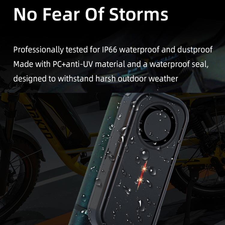 SF06R IP66 Waterproof Long-Distance Wireless Vehicle Vibration Anti-Theft Alarm, 1 Host + 1 Remote Control, 1 Host + 2 Remote Control, 2 Host + 1 Remote Control