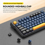 T-WOLF TF300 Rechargeable Wireless Keyboard and Mouse Combo 2.4G/Bluetooth Dual Mode 98-Key Compact Keyboard with Mixed-Color Backlit