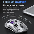 T-WOLF X3 Tri-Mode Wireless Gaming Mouse Ultra-Lightweight Hollow-Out Honeycomb Shell 8000 DPI