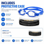 JIEJIA High-Definition Plain Waterproof Anti-fog Swimming Goggles