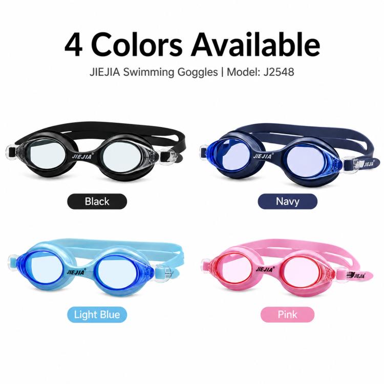 JIEJIA High-Definition Waterproof and Anti-Fog Silicone Swimming Goggles