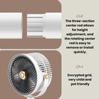 Home Use High-Power Extendable Desktop/Floor Fan