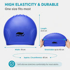 JIEJIA Swimming Silicone Ear-Protecting Swimming Cap With Earplugs And Nose Clip