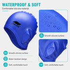 JIEJIA Swimming Silicone Ear-Protecting Swimming Cap With Earplugs And Nose Clip