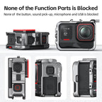 AMagisn Metal Frame Case For Insta360 Ace Pro 2 / Ace Pro / Ace Aluminum Utility Cage With Cold Shoe